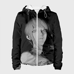 Куртка с капюшоном женская Makima Chainsaw Man, цвет: 3D-белый