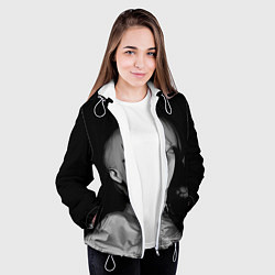 Куртка с капюшоном женская Makima Chainsaw Man, цвет: 3D-белый — фото 2