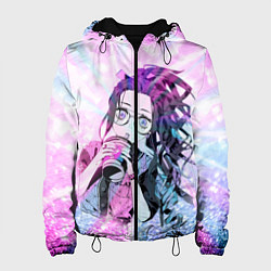 Куртка с капюшоном женская Незуко Камадо, цвет: 3D-черный