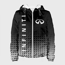 Куртка с капюшоном женская Infiniti, цвет: 3D-белый