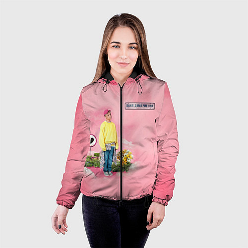 Женская куртка Ваня Дмитриенко / 3D-Черный – фото 4