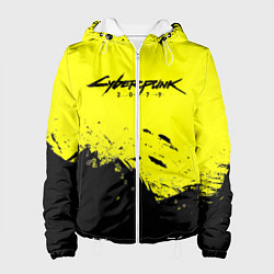 Куртка с капюшоном женская CYBERPUNK 2077, цвет: 3D-белый