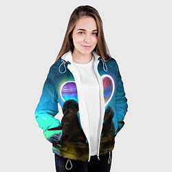 Куртка с капюшоном женская Ваня Дмитриенко Венера-Юпитер, цвет: 3D-белый — фото 2
