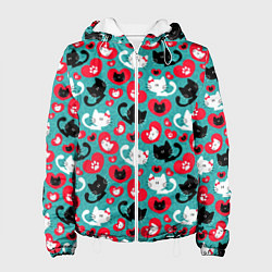 Куртка с капюшоном женская Kitty Любовь, цвет: 3D-белый