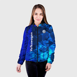 Куртка с капюшоном женская Volkswagen, цвет: 3D-черный — фото 2