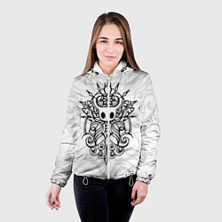 Куртка с капюшоном женская HOLLOW KNIGHT ХОЛЛОУ НАЙТ, цвет: 3D-белый — фото 2