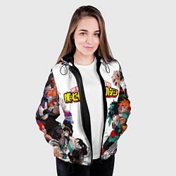 Куртка с капюшоном женская МОЯ ГЕРОЙСКАЯ АКАДЕМИЯ, цвет: 3D-черный — фото 2
