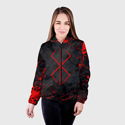 Куртка с капюшоном женская BERSERK БЕРСЕРК КЛЕЙМО, цвет: 3D-черный — фото 2