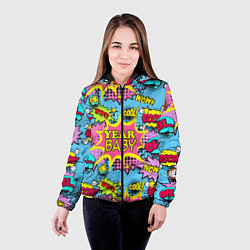 Куртка с капюшоном женская Year baby Pop art print, цвет: 3D-черный — фото 2
