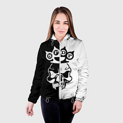 Куртка с капюшоном женская Five Finger Death Punch 6, цвет: 3D-белый — фото 2