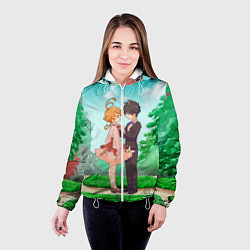 Куртка с капюшоном женская Обещанный Неверленд, цвет: 3D-белый — фото 2