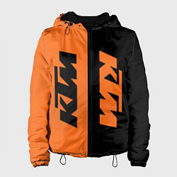 Куртка с капюшоном женская KTM КТМ Z, цвет: 3D-черный