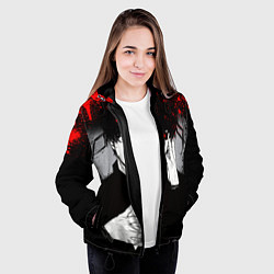 Куртка с капюшоном женская ТОКИЙСКИЙ ГУЛЬ TOKYO GHOUL, цвет: 3D-черный — фото 2