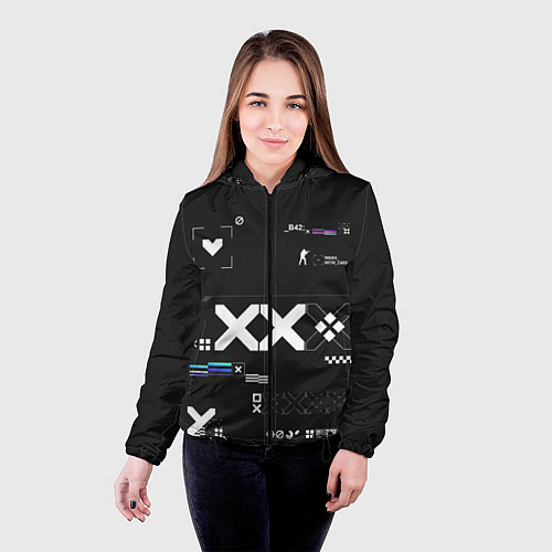 Женская куртка Desert Eagle: Printstream Graphite / 3D-Черный – фото 4
