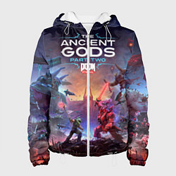 Куртка с капюшоном женская DOOM Eternal: The Ancient Gods, цвет: 3D-белый
