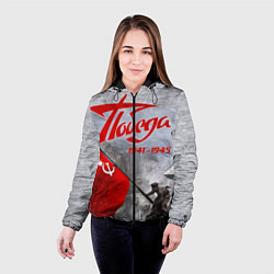 Куртка с капюшоном женская 9 мая День победы, цвет: 3D-черный — фото 2