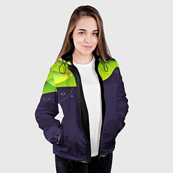 Куртка с капюшоном женская Спорт волна, цвет: 3D-черный — фото 2