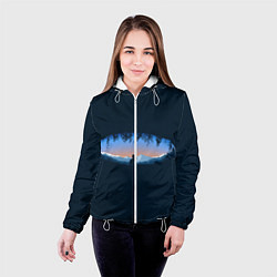 Куртка с капюшоном женская Глаз природы, цвет: 3D-белый — фото 2