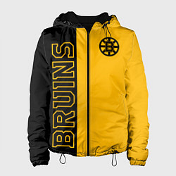 Куртка с капюшоном женская NHL BOSTON BRUINS, цвет: 3D-черный