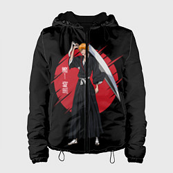 Куртка с капюшоном женская BLEACH - Ichigo Kurosaki, цвет: 3D-черный