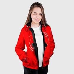 Куртка с капюшоном женская Магическая битва Jujutsu kai, цвет: 3D-черный — фото 2