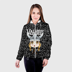 Куртка с капюшоном женская Valheim Girl, цвет: 3D-белый — фото 2