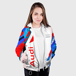 Куртка с капюшоном женская AUDI АУДИ SPORT, цвет: 3D-белый — фото 2