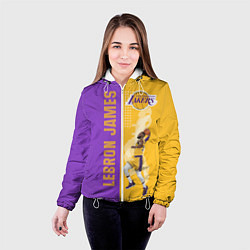 Куртка с капюшоном женская Леброн NBA, цвет: 3D-белый — фото 2