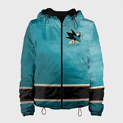 Куртка с капюшоном женская San Jose Sharks, цвет: 3D-черный