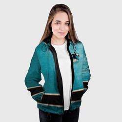 Куртка с капюшоном женская San Jose Sharks, цвет: 3D-черный — фото 2