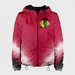 Куртка с капюшоном женская Chicago Blackhawks, цвет: 3D-черный