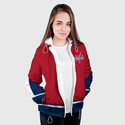 Куртка с капюшоном женская Washington Capitals, цвет: 3D-белый — фото 2