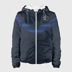 Куртка с капюшоном женская FC Chelsea Retro 2 202122, цвет: 3D-белый