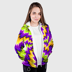 Куртка с капюшоном женская ЛЕДЕНЕЦ КОНФЕТА КАРАМЕЛЬ, цвет: 3D-белый — фото 2