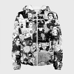 Куртка с капюшоном женская Магическая Битва, цвет: 3D-белый