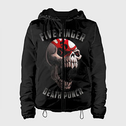 Куртка с капюшоном женская Five Finger Death Punch 5FDP, цвет: 3D-черный