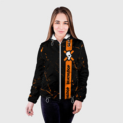 Куртка с капюшоном женская Deathloop - Grunge Tape, цвет: 3D-белый — фото 2