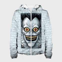 Куртка с капюшоном женская Death Note надписи Рюк, цвет: 3D-белый
