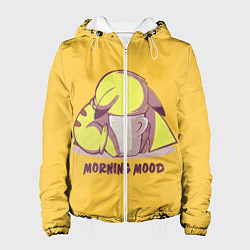 Куртка с капюшоном женская Pikachu morning mood, цвет: 3D-белый