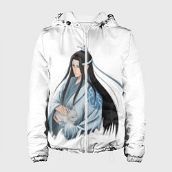Куртка с капюшоном женская Лань Чжань, цвет: 3D-белый