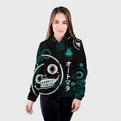 Куртка с капюшоном женская Nier: Automata, цвет: 3D-черный — фото 2