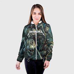 Куртка с капюшоном женская Metallica Metal Skull, цвет: 3D-белый — фото 2