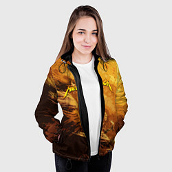 Куртка с капюшоном женская Metallica Music, цвет: 3D-черный — фото 2