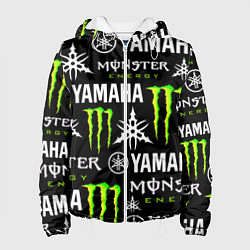Куртка с капюшоном женская YAMAHA X MONSTER SPORT, цвет: 3D-белый