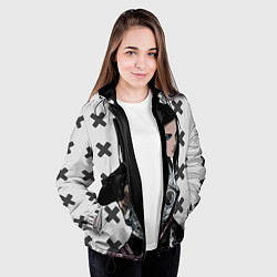 Куртка с капюшоном женская Риэл Мэйер из Эрго Прокси, цвет: 3D-черный — фото 2