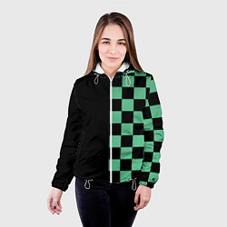 Куртка с капюшоном женская КОСТЮМ TANJIRO KAMADO ТАНДЖИРО, цвет: 3D-белый — фото 2