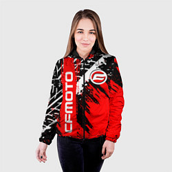 Куртка с капюшоном женская CFmoto СФ мото RED STYLE, цвет: 3D-черный — фото 2