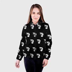 Куртка с капюшоном женская Dark trollface, цвет: 3D-черный — фото 2