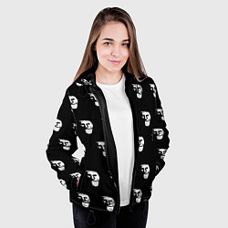 Куртка с капюшоном женская Dark trollface, цвет: 3D-черный — фото 2