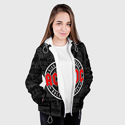 Куртка с капюшоном женская AC DC HIGH VOLTAGE, цвет: 3D-белый — фото 2